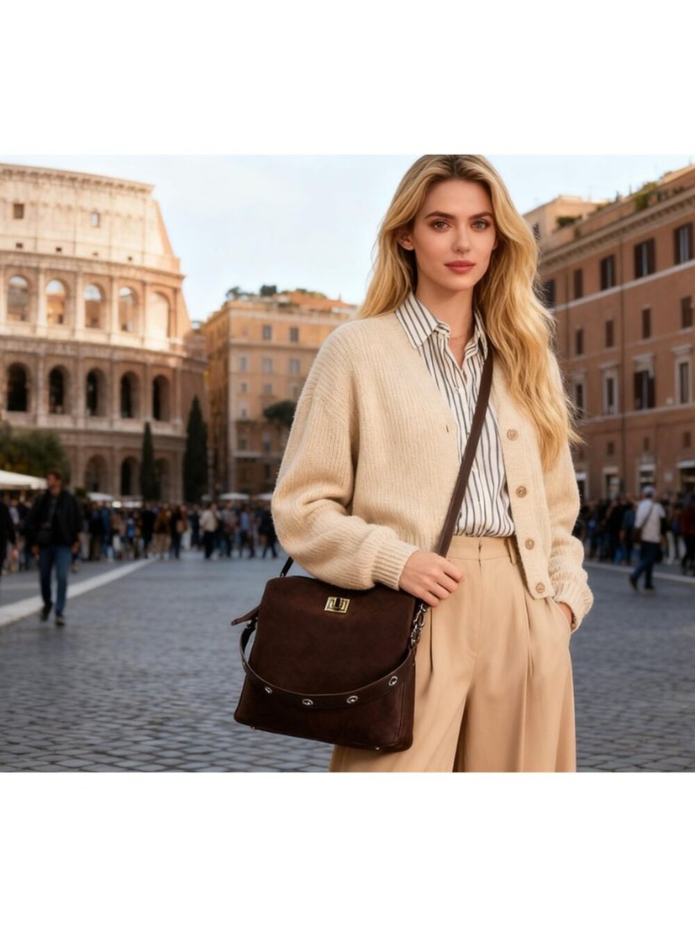 Genuine Leather Suede Bags for Women